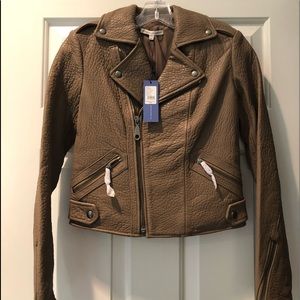 BNWT Rebecca Minkoff Leather Coat XXS